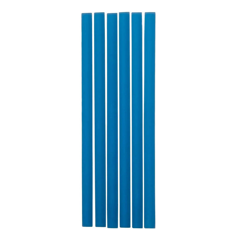Cerulean Blue 0.5x12 Matte Glass Pencil Tile Trim (10 pack, 0.5 sq ft/case) by Apollo Tile