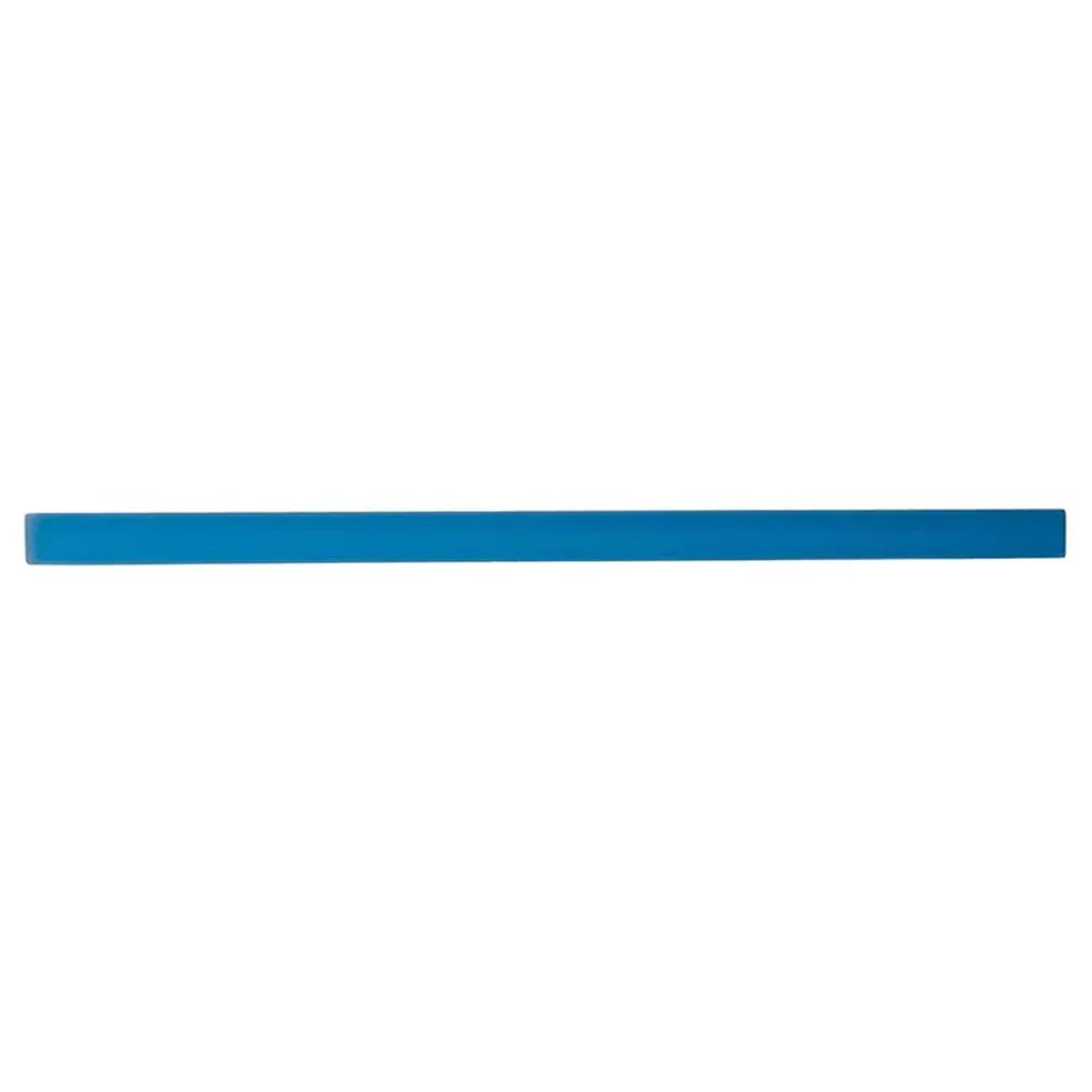 Cerulean Blue 0.5x12 Matte Glass Pencil Tile Trim (10 pack, 0.5 sq ft/case) by Apollo Tile
