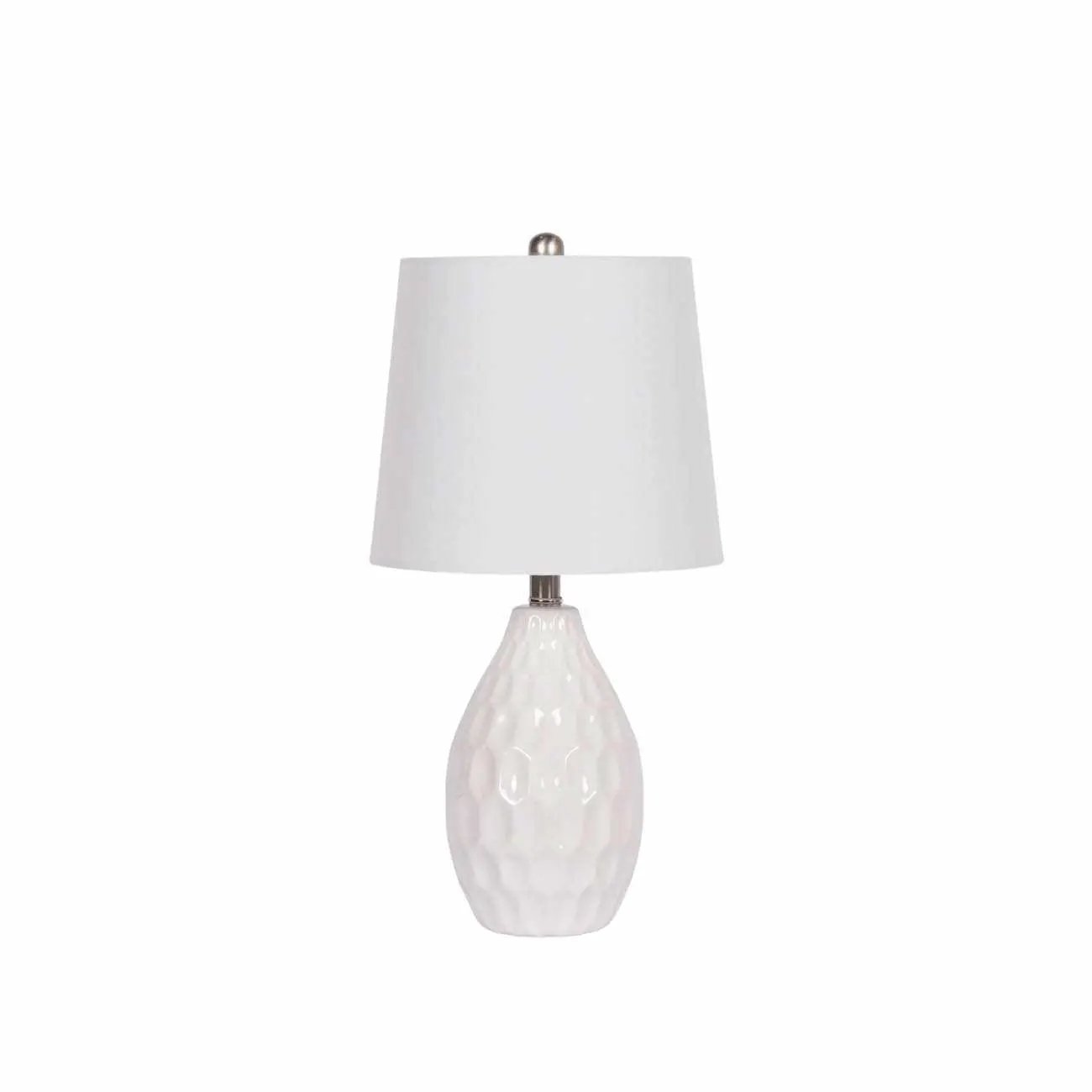 Taguig White Ceramic Table Lamp by Boutique Rugs