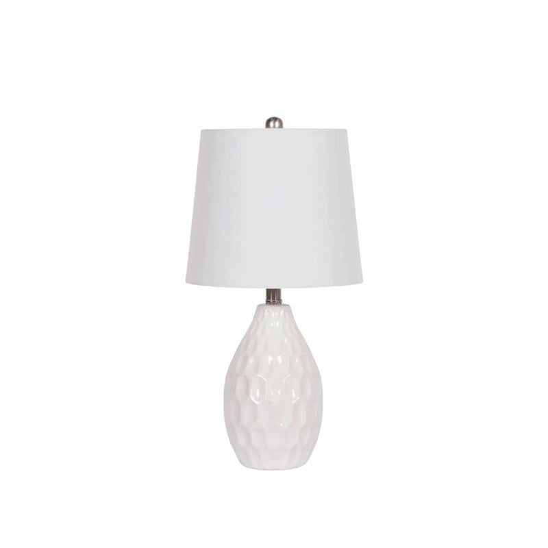 Taguig White Ceramic Table Lamp by Boutique Rugs
