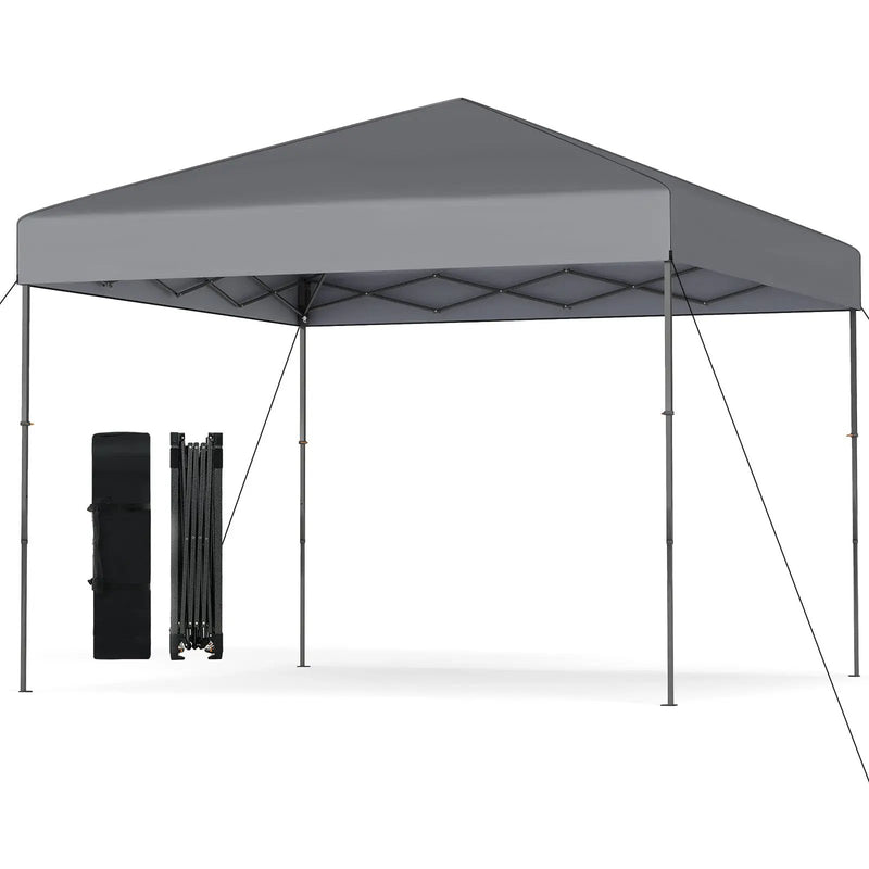 10 X 10 Feet Pop up Canopy Tent with Portable Carrying Bag and 8 Stakes by DirectDeals
