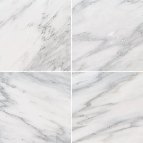 Arabescato Carrara Honed Marble Tiles 12x12