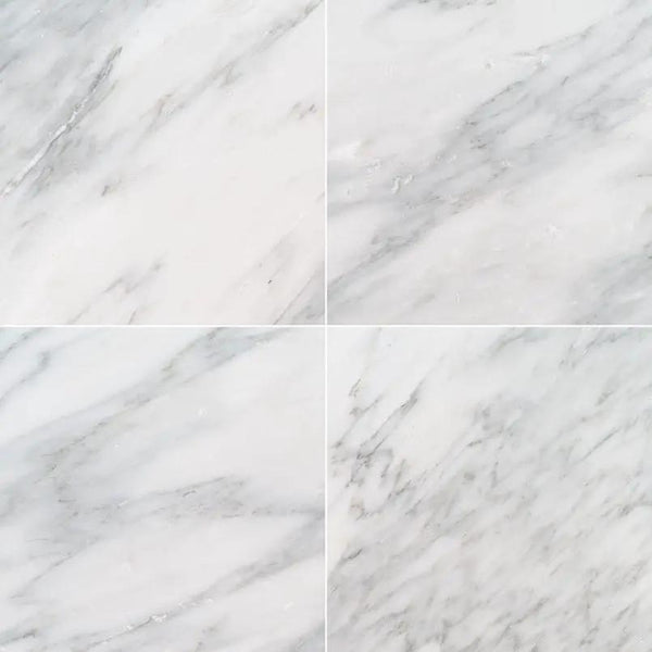 Arabescato Carrara Honed Marble Tiles 18x18