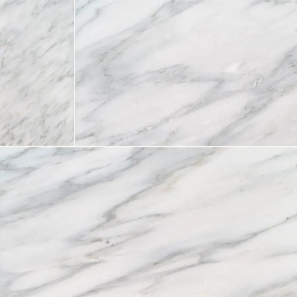 Arabescato Carrara Polished Marble Tiles 6x12