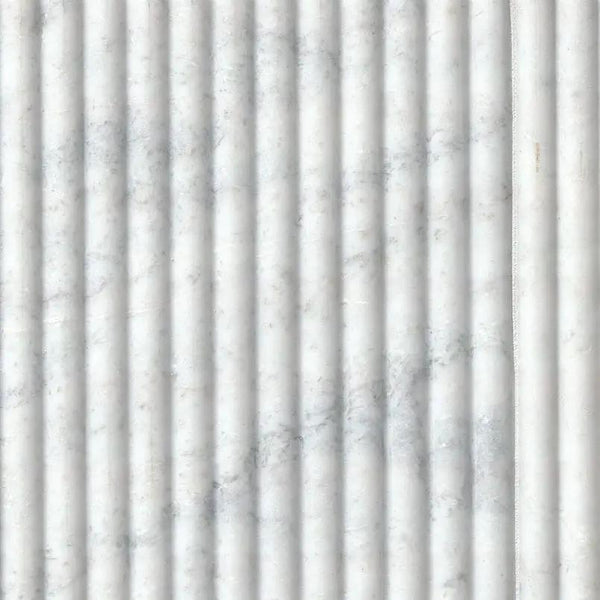 Arabescato Venato Milano Ribbo 12x24 Honed Marble Mosaics, photo 2 of 5