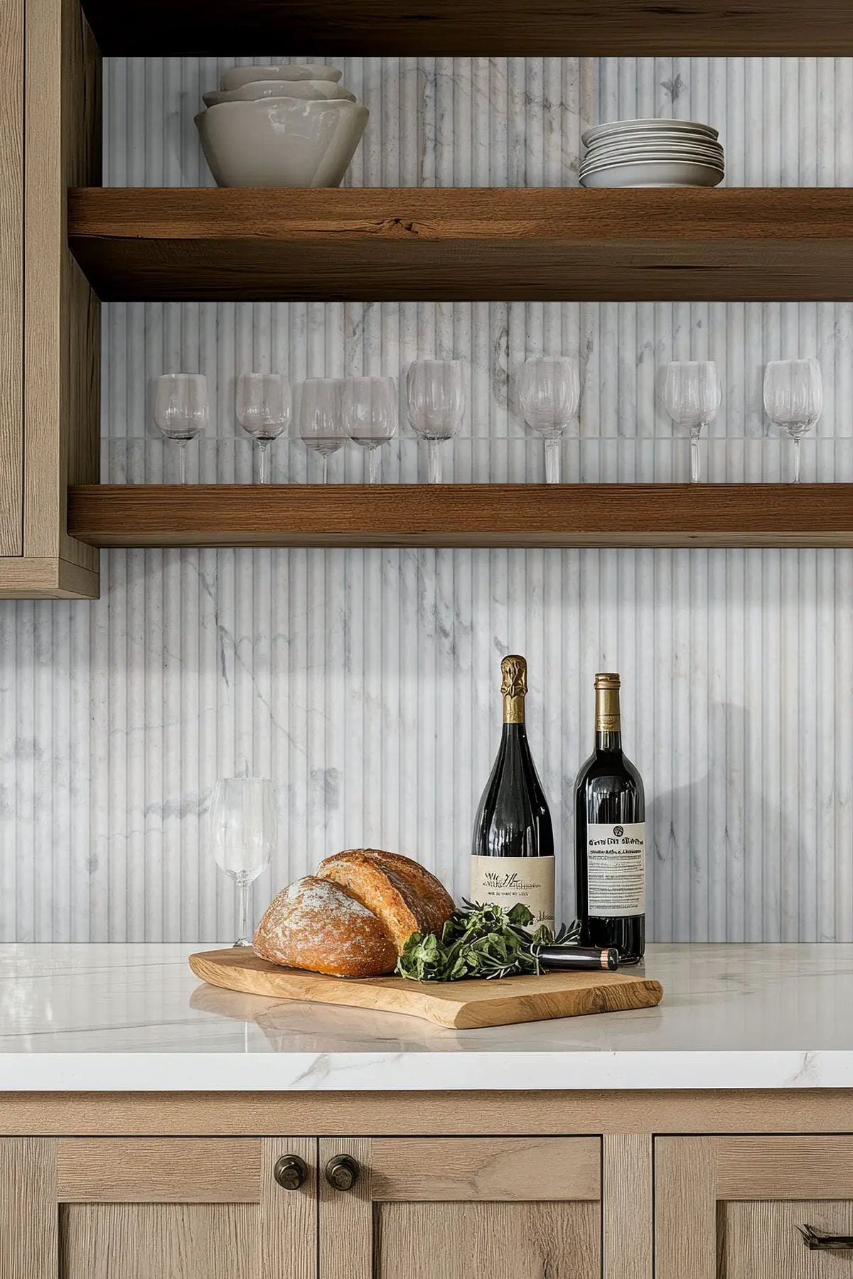 Arabescato Venato Milano Ribbo 12x24 Honed Marble Mosaics by MSI Surfaces