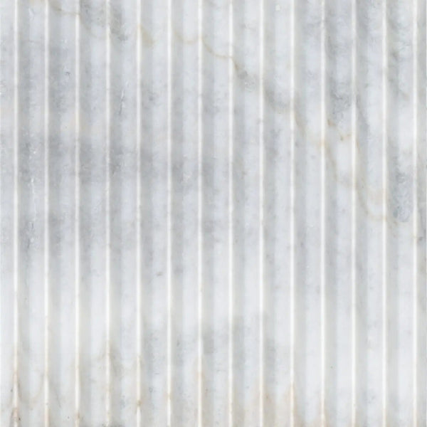 Arabescato Venato Valentino Fluto 12x24 Honed Marble Mosaics