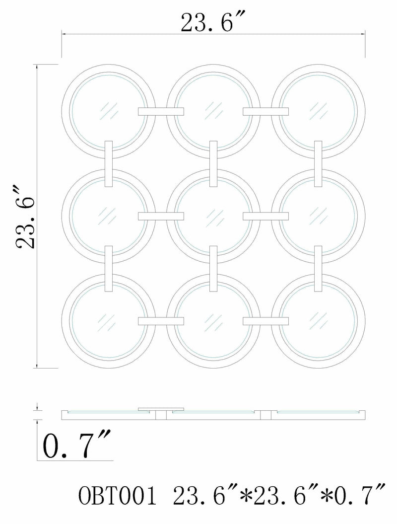 Tartaro Mirror - Clearance by Boutique Rugs