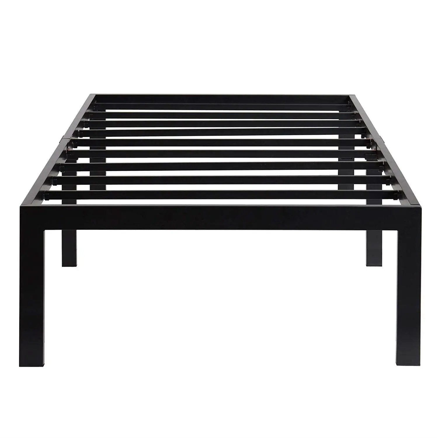 Twin 18-inch High Heavy Duty Black Metal Platform Bed Frame by HomePacific