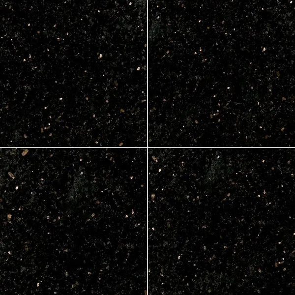 Black Galaxy Polished Granite Tiles 12x12, photo 2 of 4