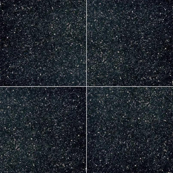 Black Galaxy Polished Granite Tiles 18x18