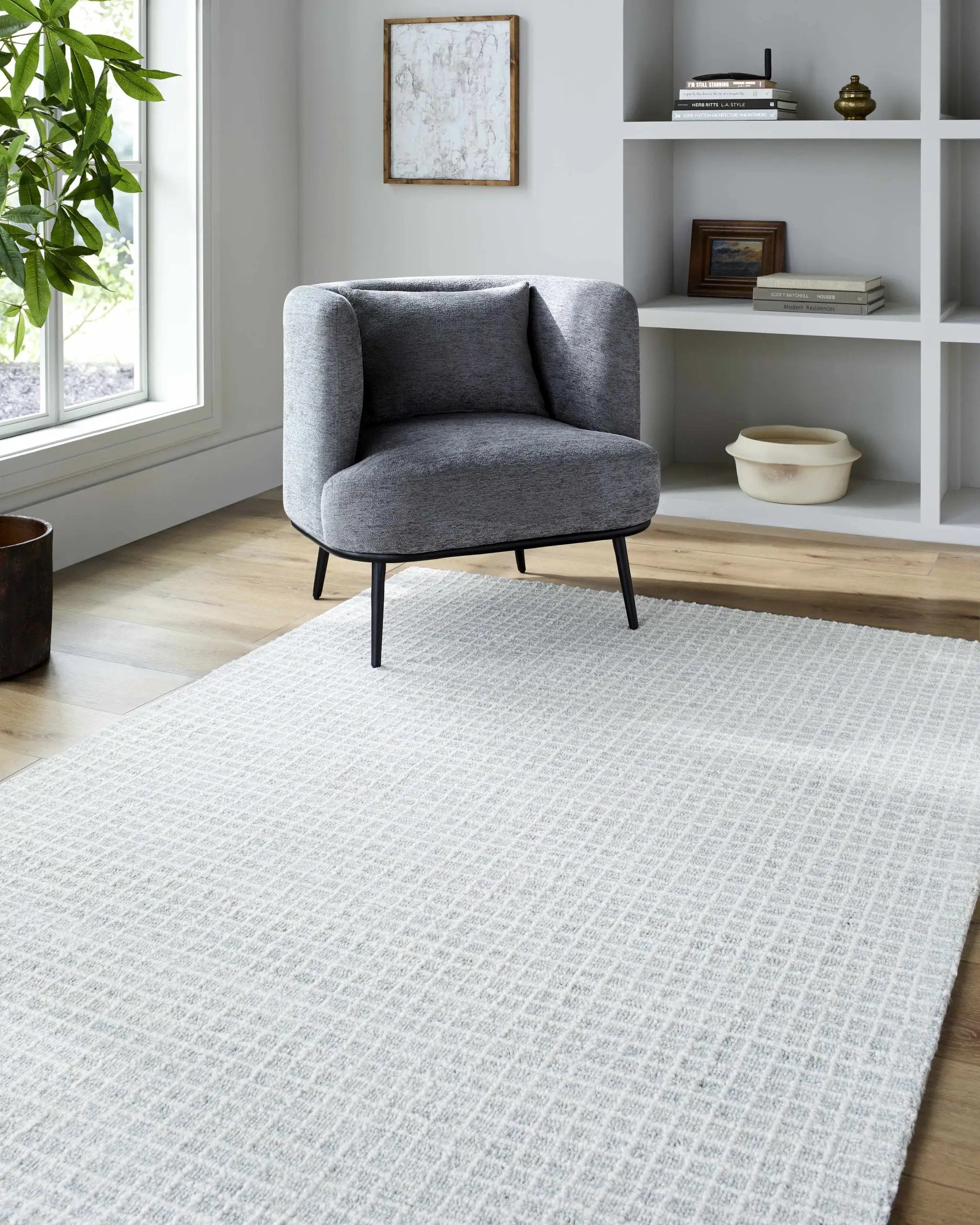 Anahid Soft Blue Area Rug by Boutique Rugs