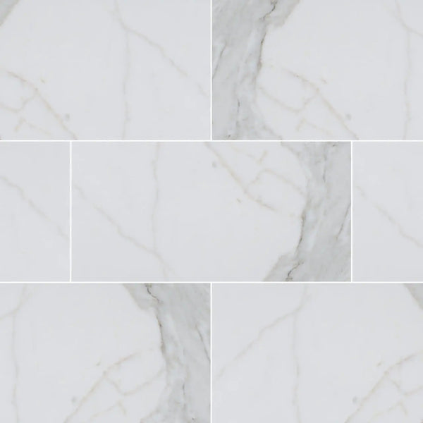 Calacatta Marble Honed Tiles 12x12
