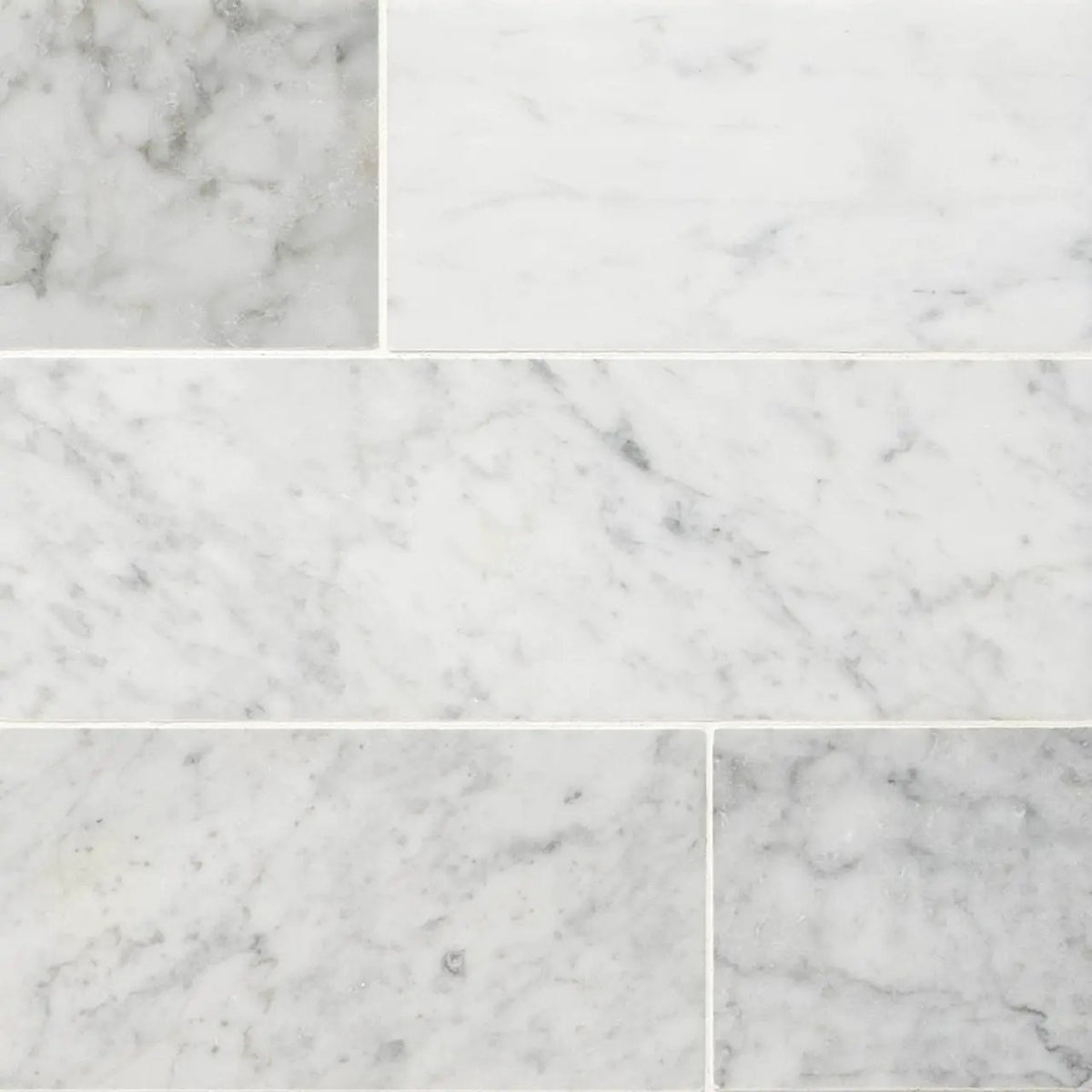 Carrara White Marble Tile 4x12 Honed Mosaics by MSI Surfaces