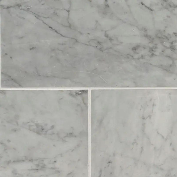 Carrara White Polished Marble Mosaics 6x12