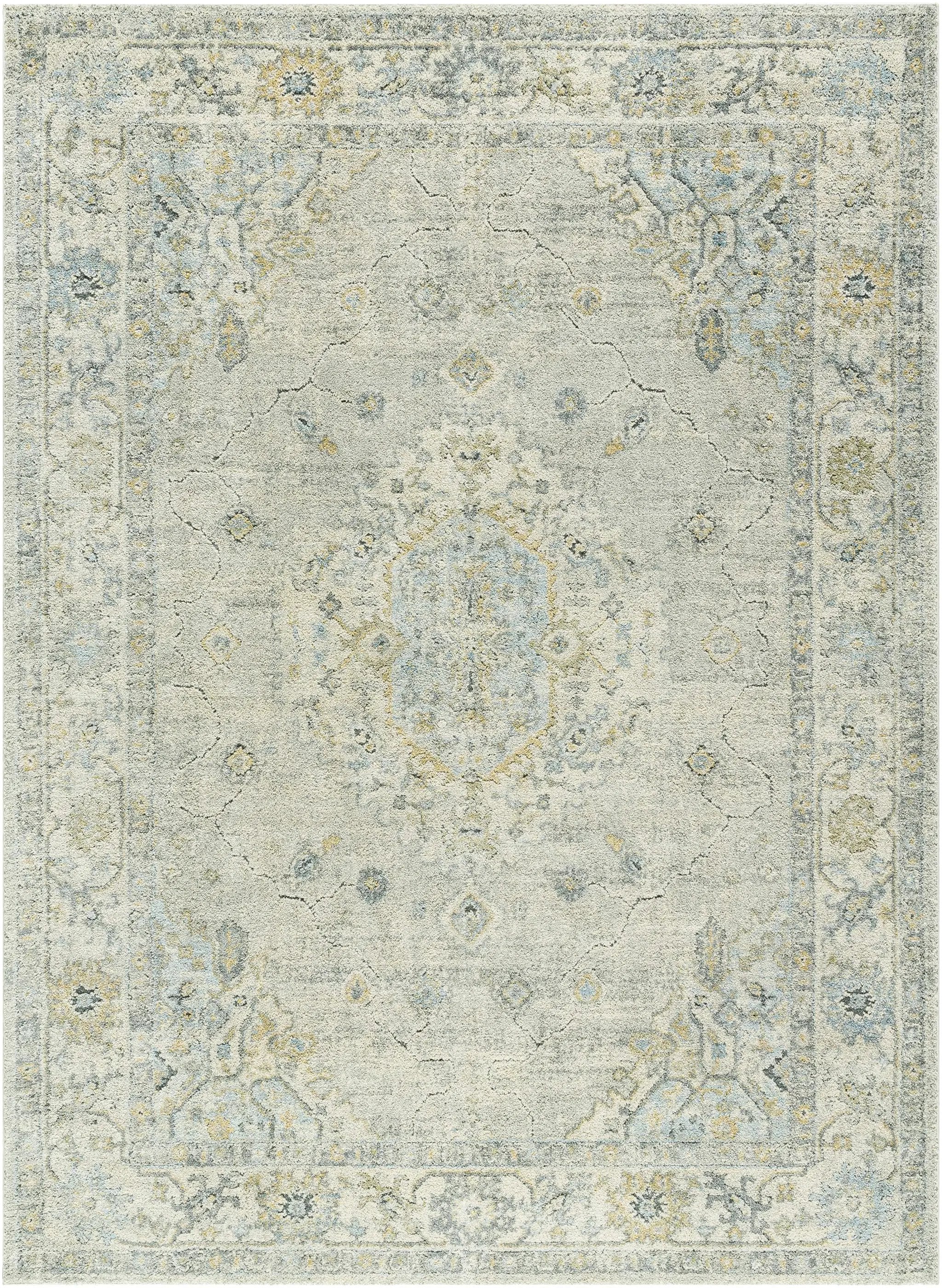 Tyche Light Gray Thick Luxe Area Rug by Boutique Rugs