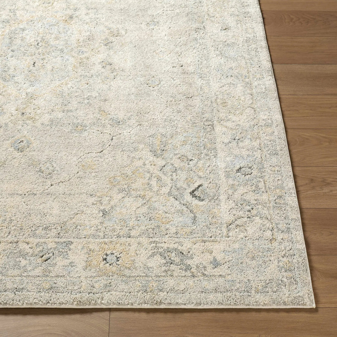 Tyche Light Gray Thick Luxe Area Rug by Boutique Rugs