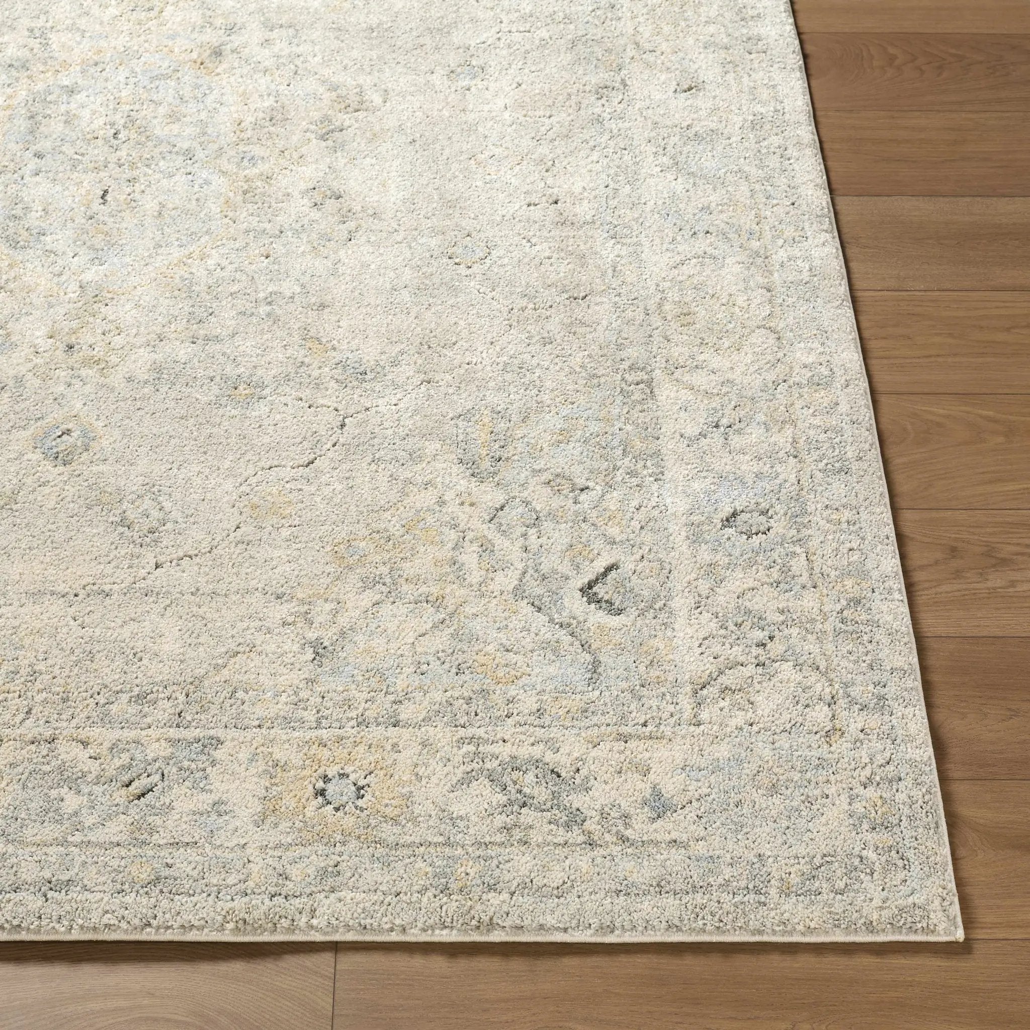 Tyche Light Gray Thick Luxe Area Rug by Boutique Rugs