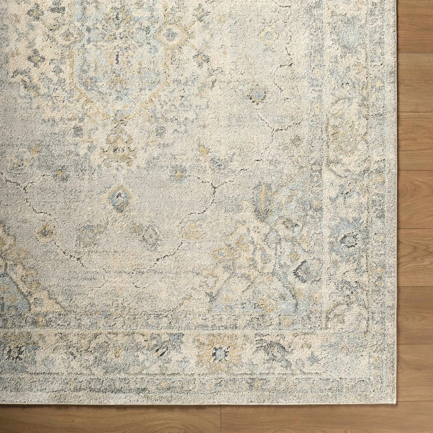 Tyche Light Gray Thick Luxe Area Rug by Boutique Rugs