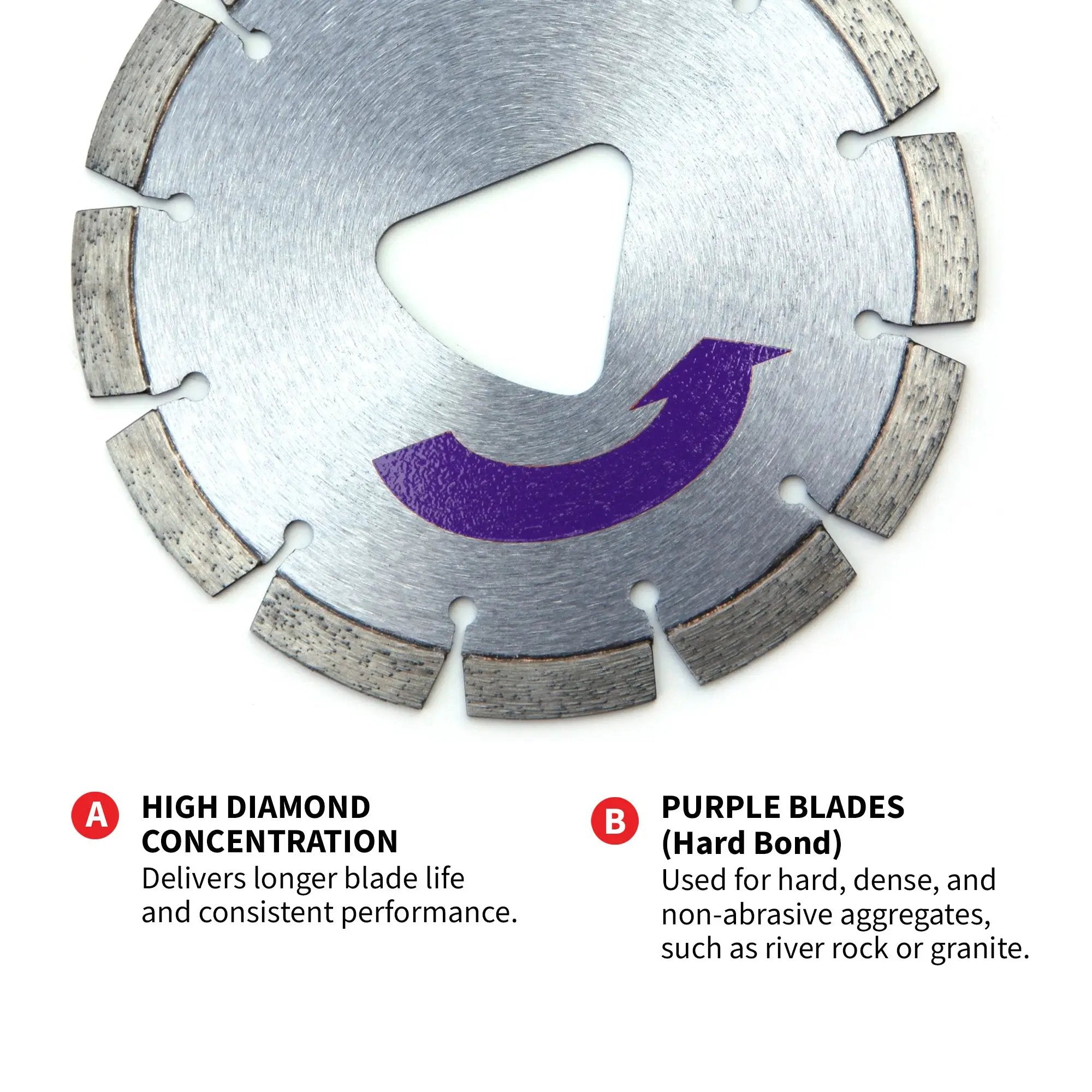 6" XP Purple Series Diamond Premium Hard Concrete Saw Blade – 3 Pack by Tomahawk Power