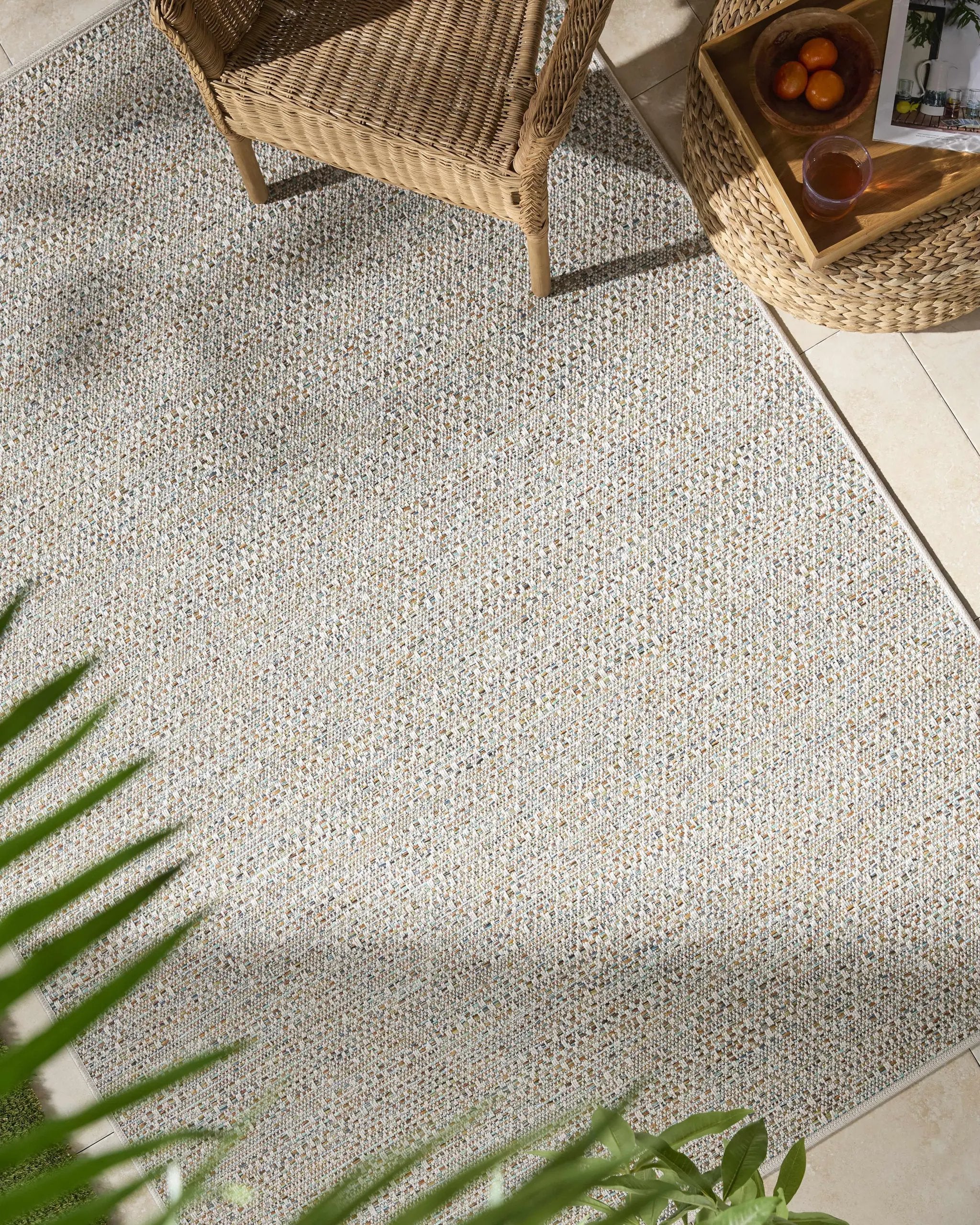 Thanh Ivory Outdoor Area Rug by Boutique Rugs