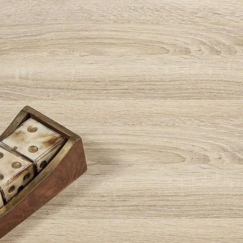 Modern Mid Century Style End Table Nightstand in White & Oak Finish by HomePacific