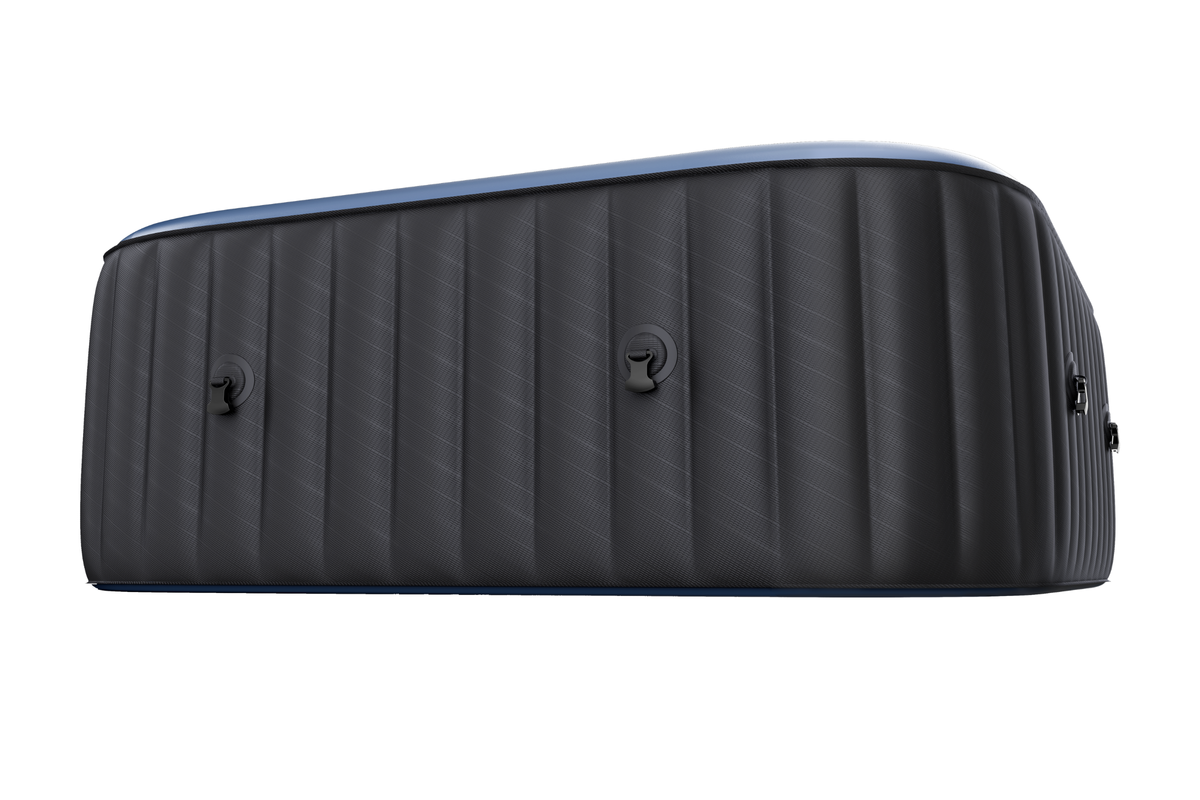 MSPA | TEKAPO | Comfort Series | Inflatable Hot Tub & Spa | Metallic Blue | Upto 6 Person, installed in a room