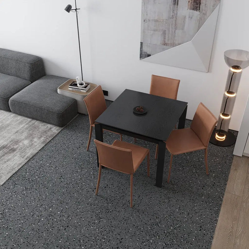 Charcoal Gray 24x24 Matte Square Porcelain Large Format Tile (4 pack, 15.93 sq ft/case) by Apollo Tile