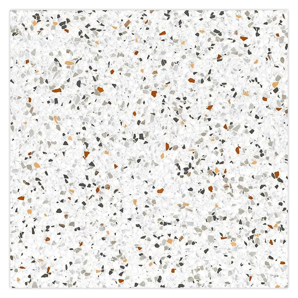Bright White with Multi flecks 24x24 Matte Square Porcelain Large Format Tile (4 pack, 15.93 sq ft/case) by Apollo Tile