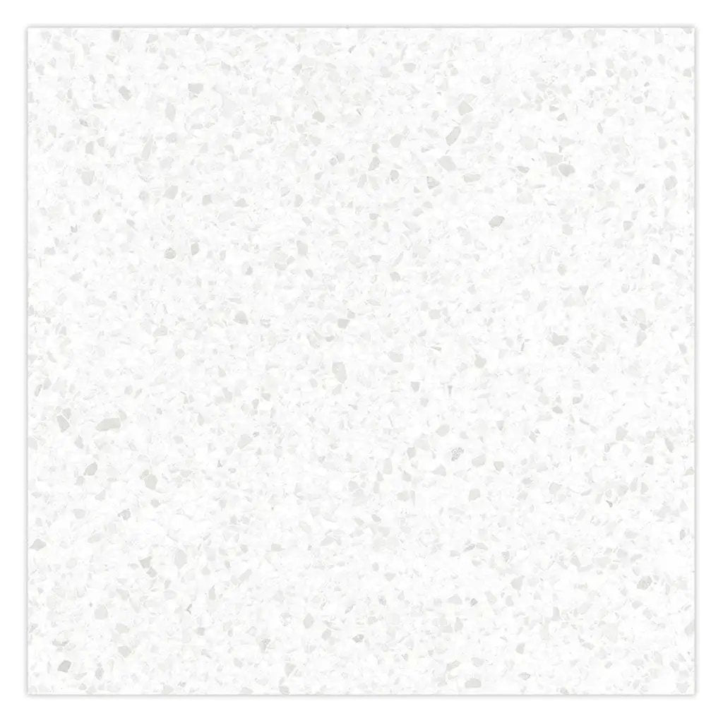 Bright White with Gray Flecks 24x24 Matte Square Porcelain Large Format Tile (4 pack, 15.93 sq ft/case) by Apollo Tile