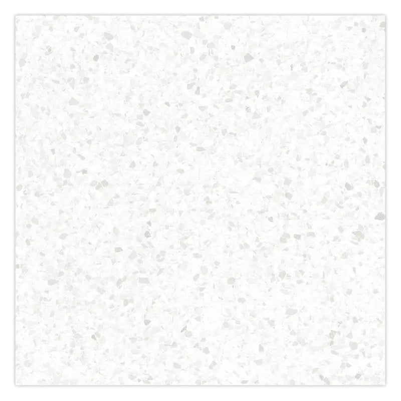 Bright White with Gray Flecks 24x24 Matte Square Porcelain Large Format Tile (4 pack, 15.93 sq ft/case) by Apollo Tile