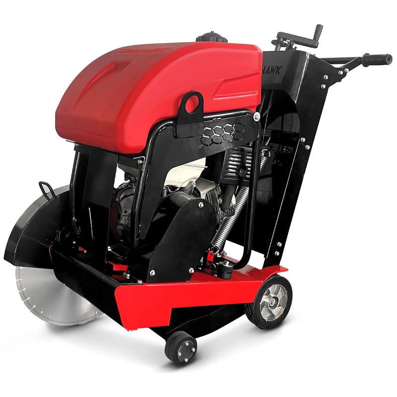 20 Inch Walk Behind Concrete Saw with 13 HP Honda Water Tank GX390 Engine for Asphalt Concrete Cutting by Tomahawk Power