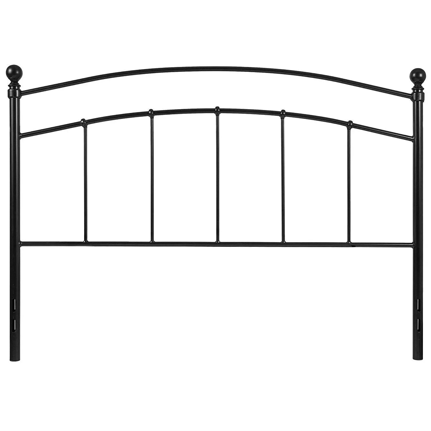 Twin size Contemporary Classic Black Metal Headboard by HomePacific
