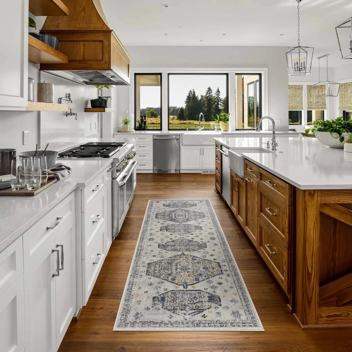 Tigried Ivory 2309 Area Rug - Clearance, installed in a room