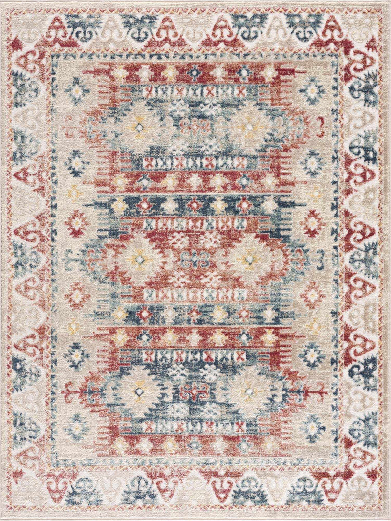 Bindi Blue & Rose Area Rug - Clearance by Boutique Rugs