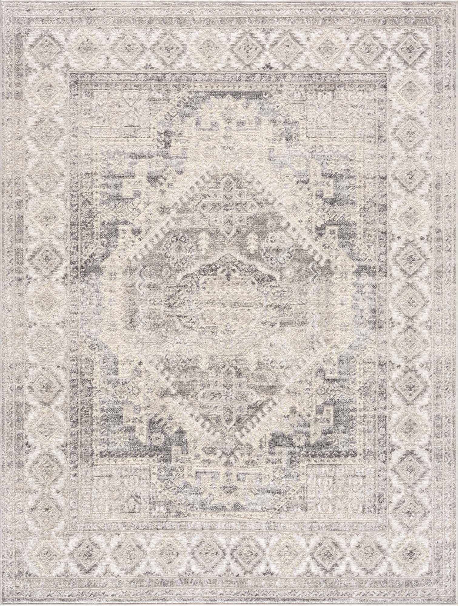 Brend Taupe Medallion Area Rug by Hauteloom