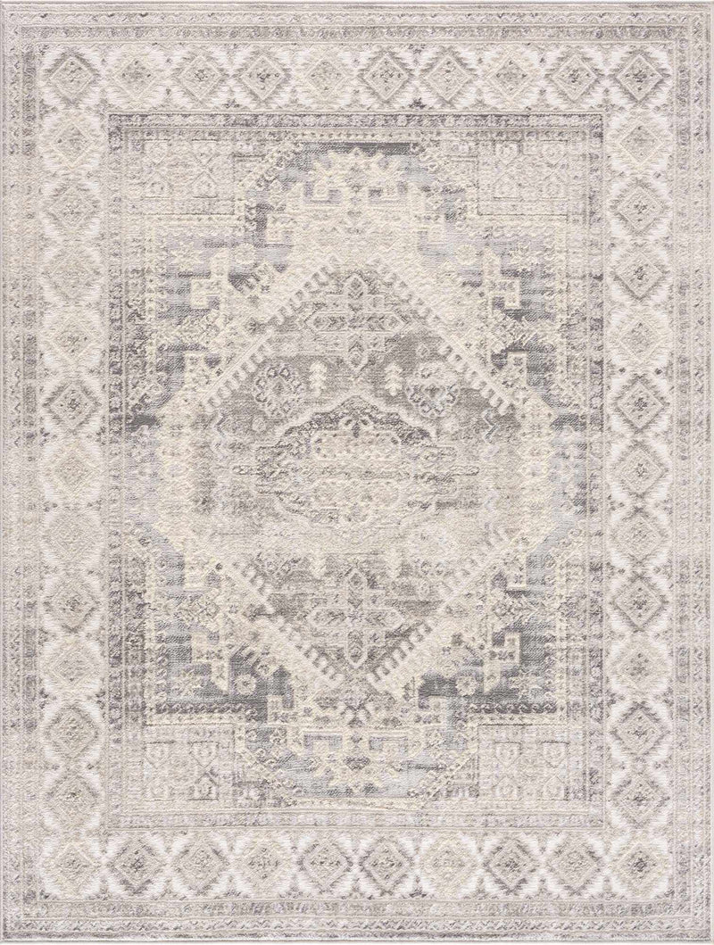 Brend Taupe Medallion Area Rug by Hauteloom