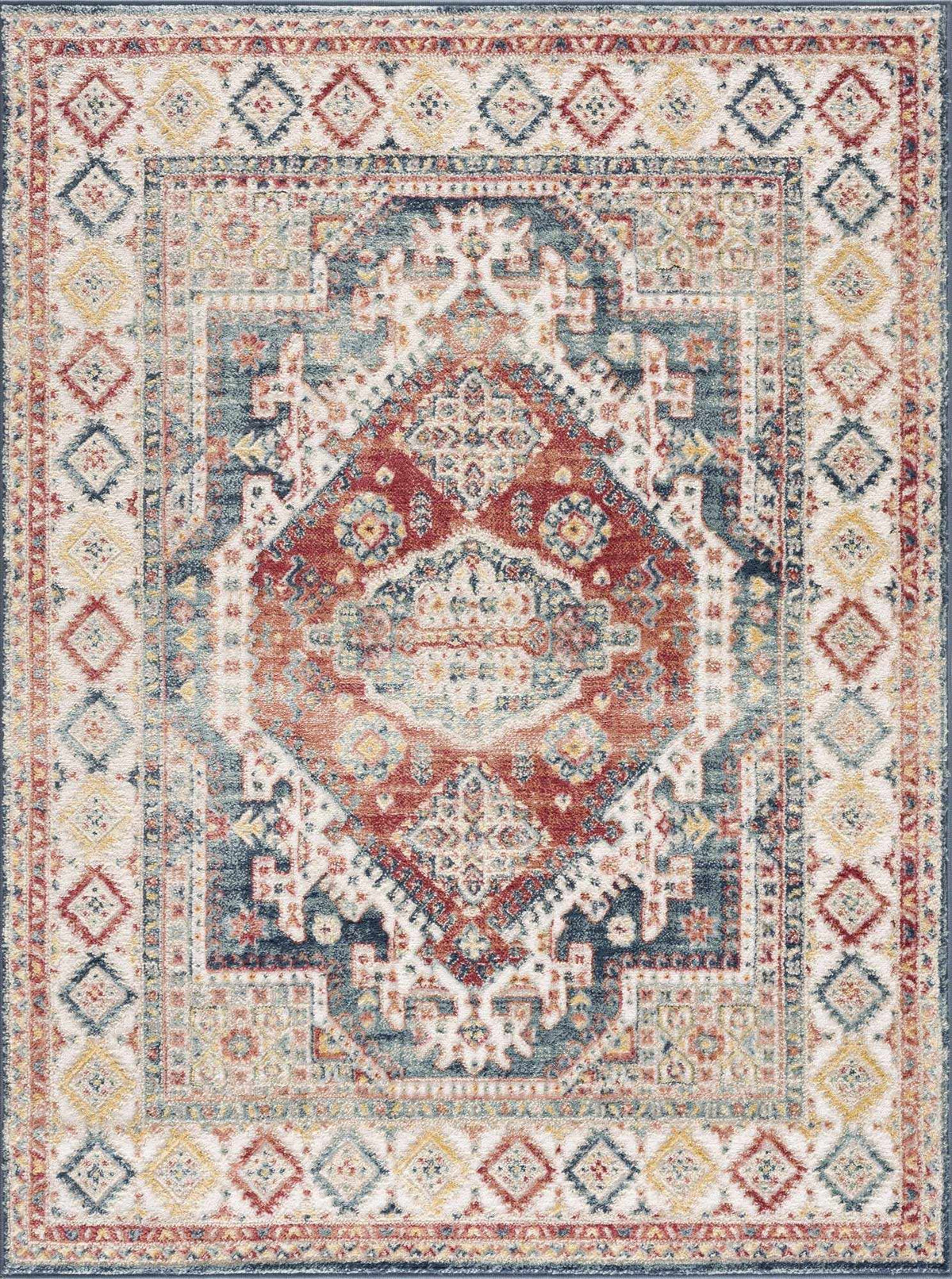 Brend Rust Medallion Area Rug, photo 3 of 14