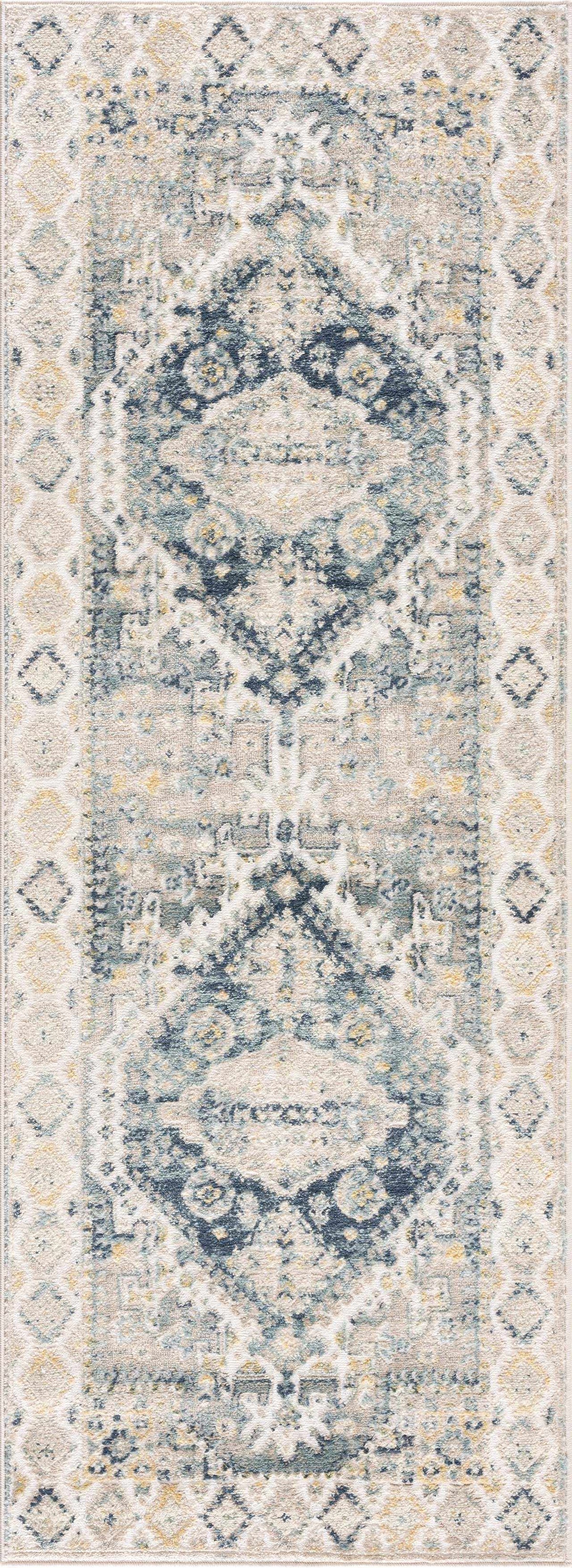 Brend Blue Medallion Area Rug - Clearance, photo 11 of 14