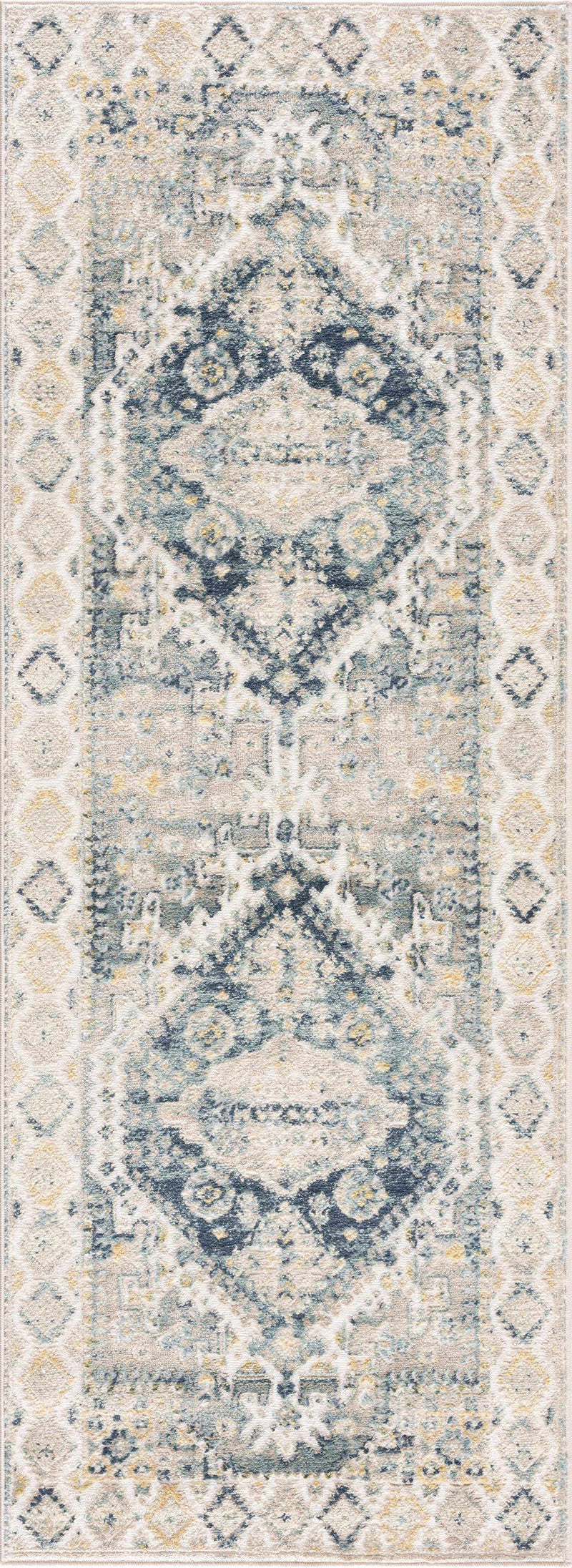 Brend Blue Medallion Area Rug by Hauteloom