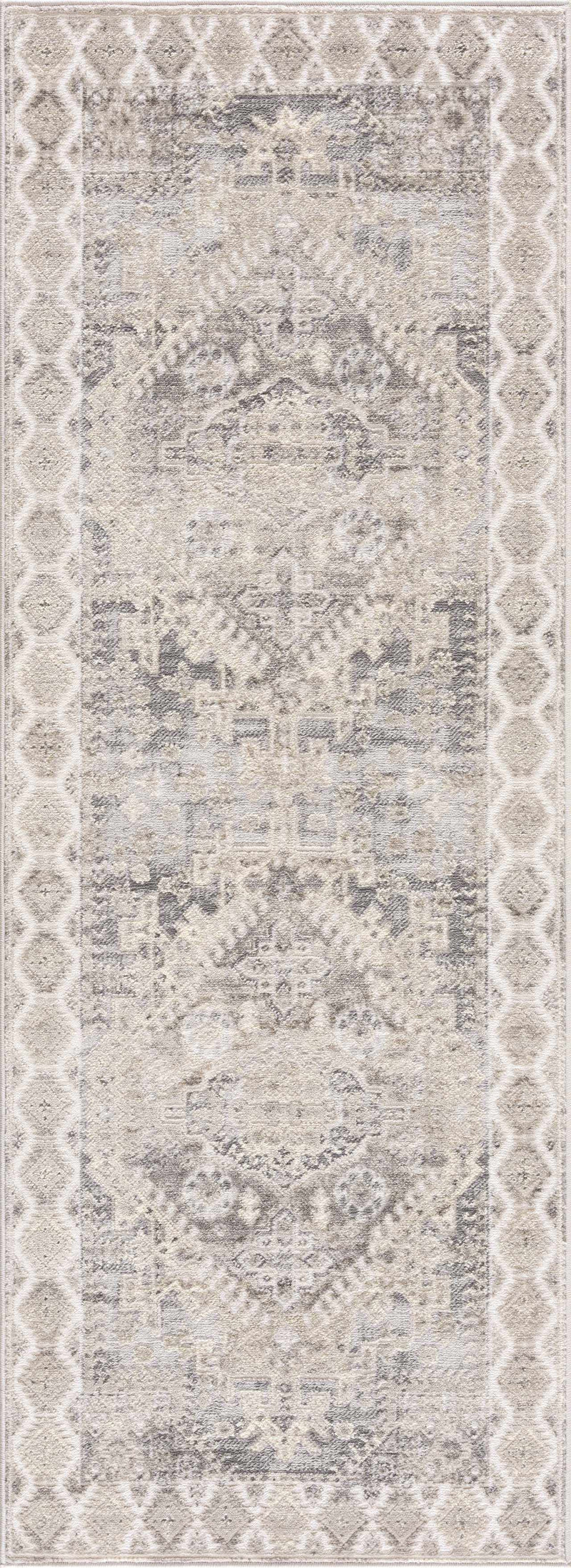 Brend Taupe Medallion Area Rug by Hauteloom
