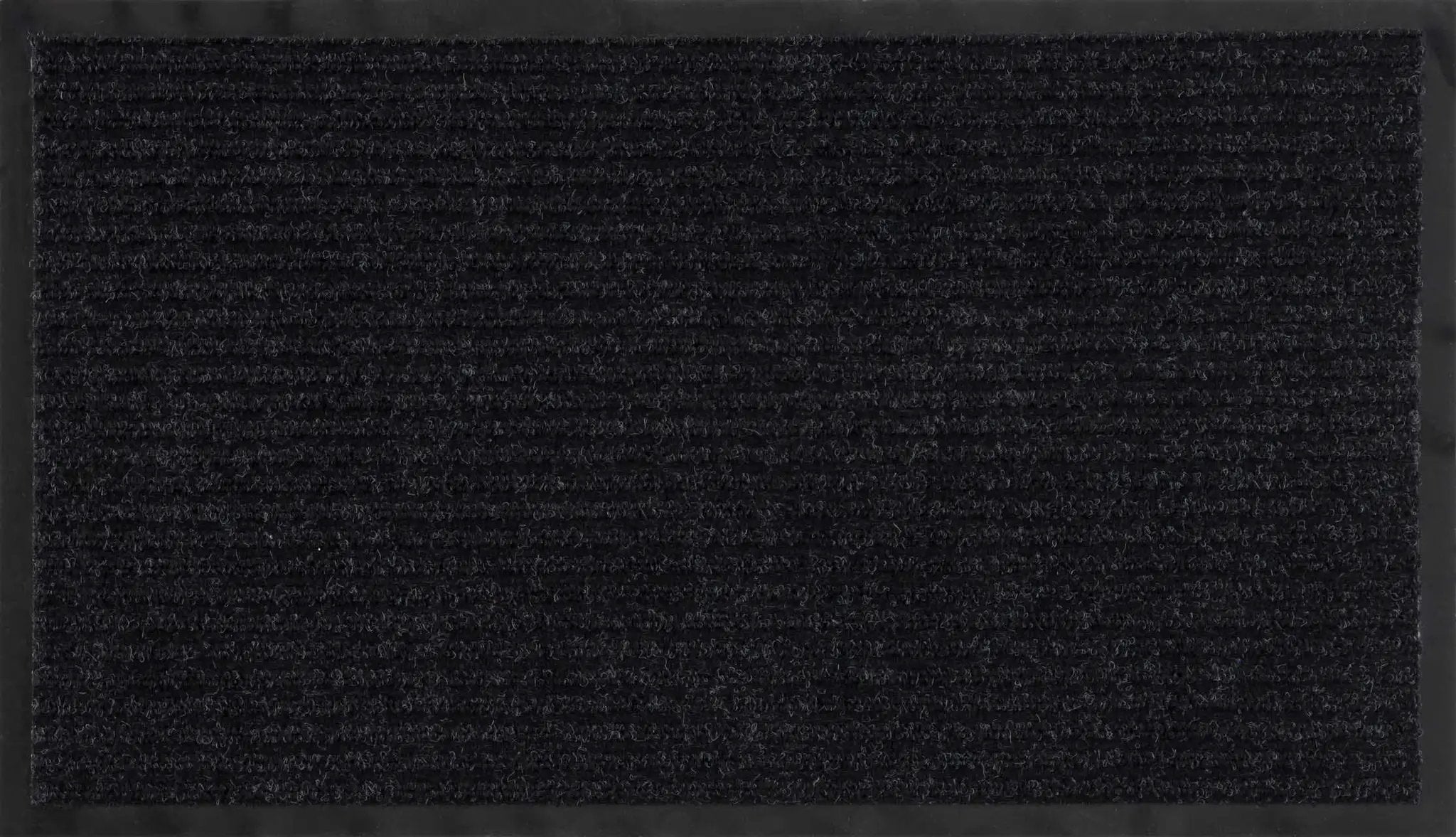 Basic Outdoor Mat, Black by Boutique Rugs