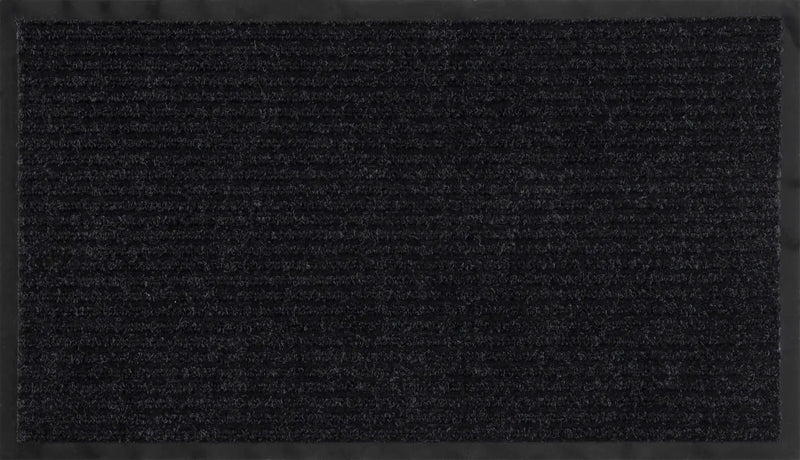 Basic Outdoor Mat, Black by Boutique Rugs