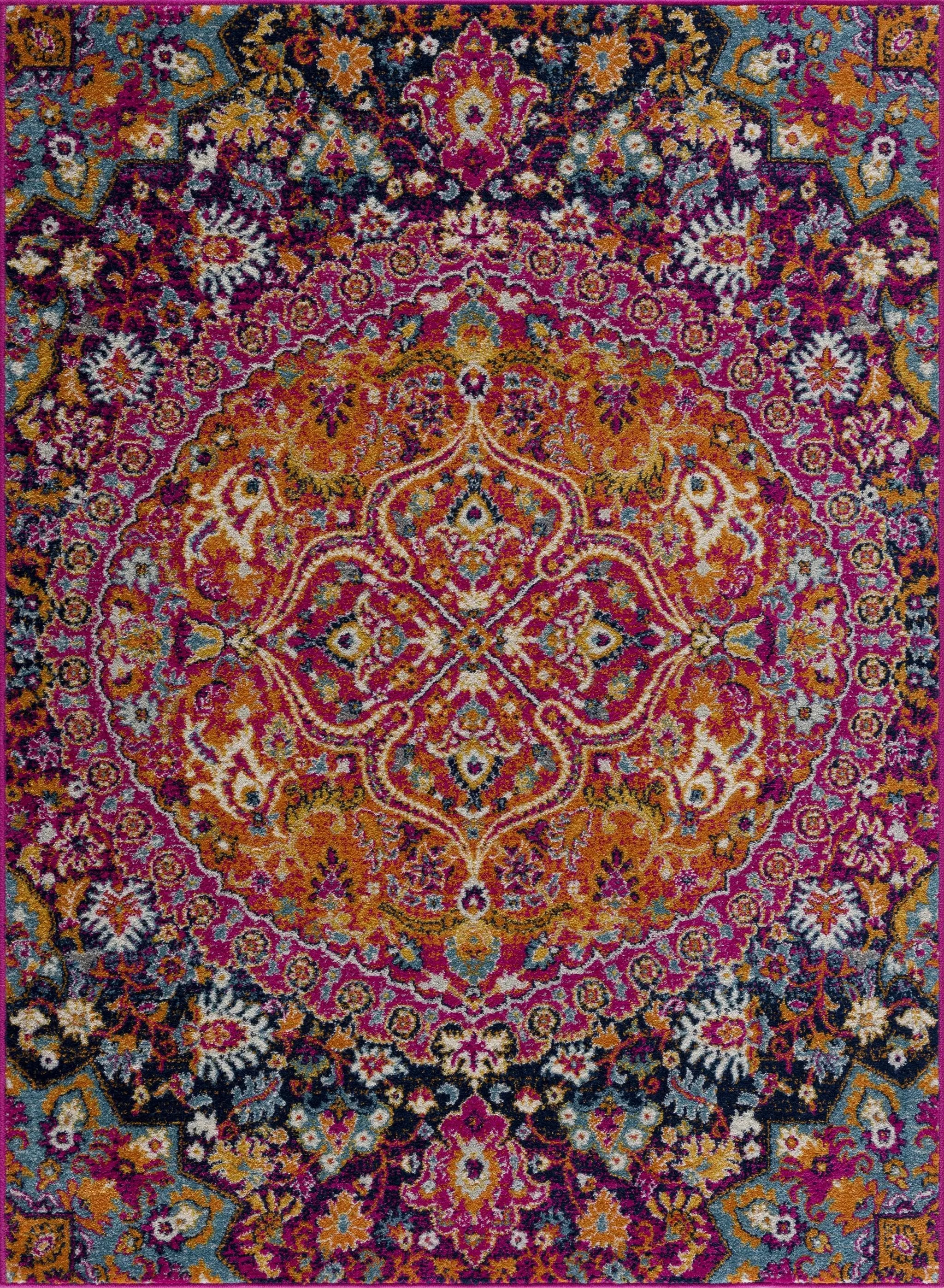 Burnt Orange Ojus Area Rug by Hauteloom