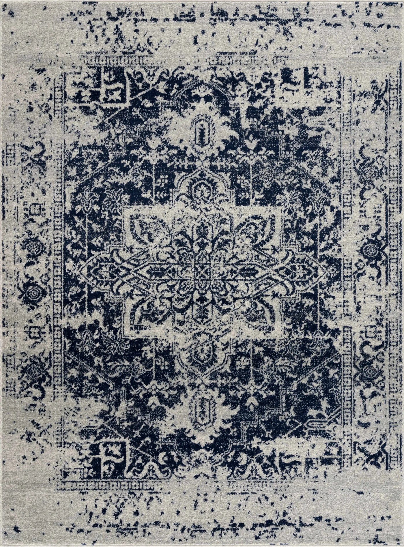Rachel Navy Area Rug by Boutique Rugs