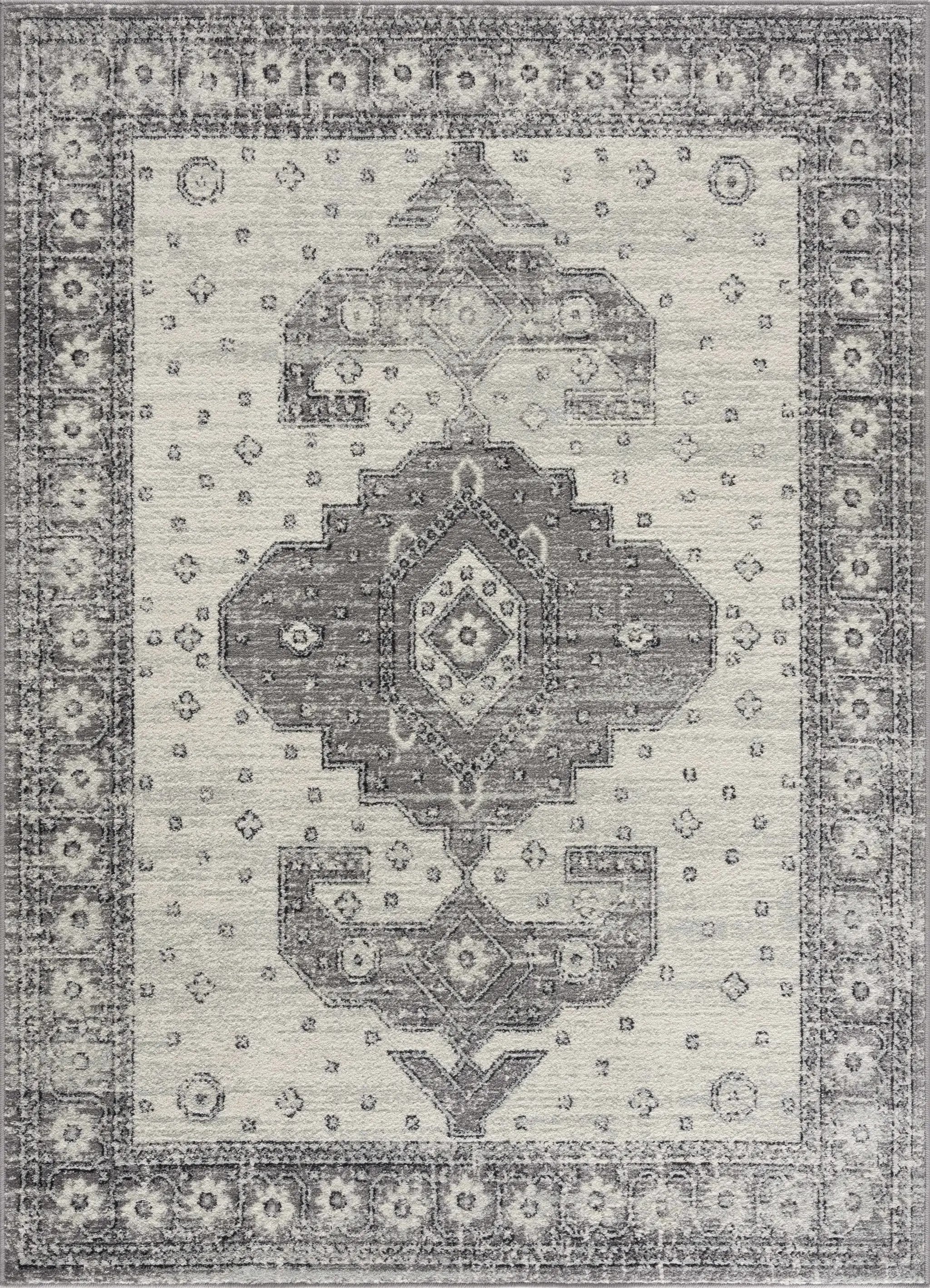 Marash 4605 Gray Area Carpet - Clearance by Boutique Rugs