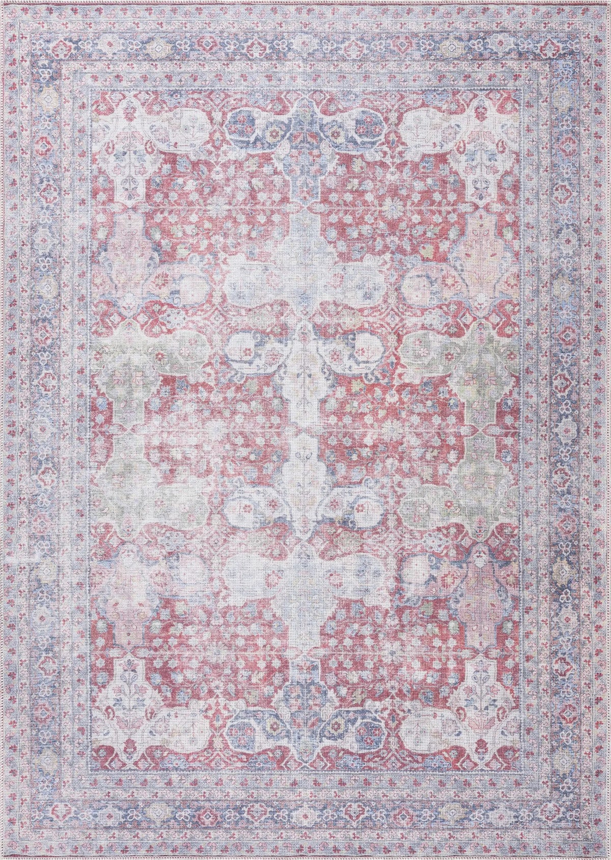 Rust Goma Vintage Area Rug - Clearance