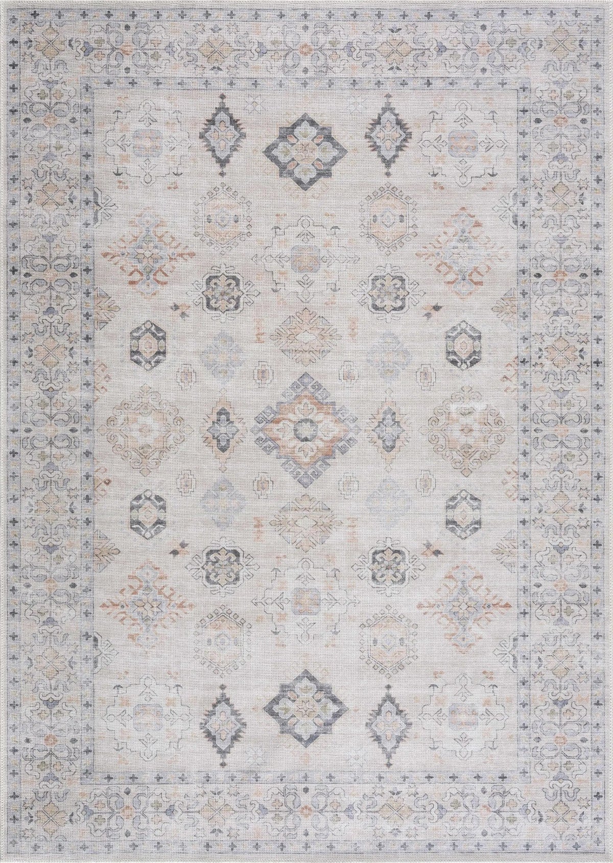 Beige Beckett Vintage Washable Area Rug, photo 7 of 18