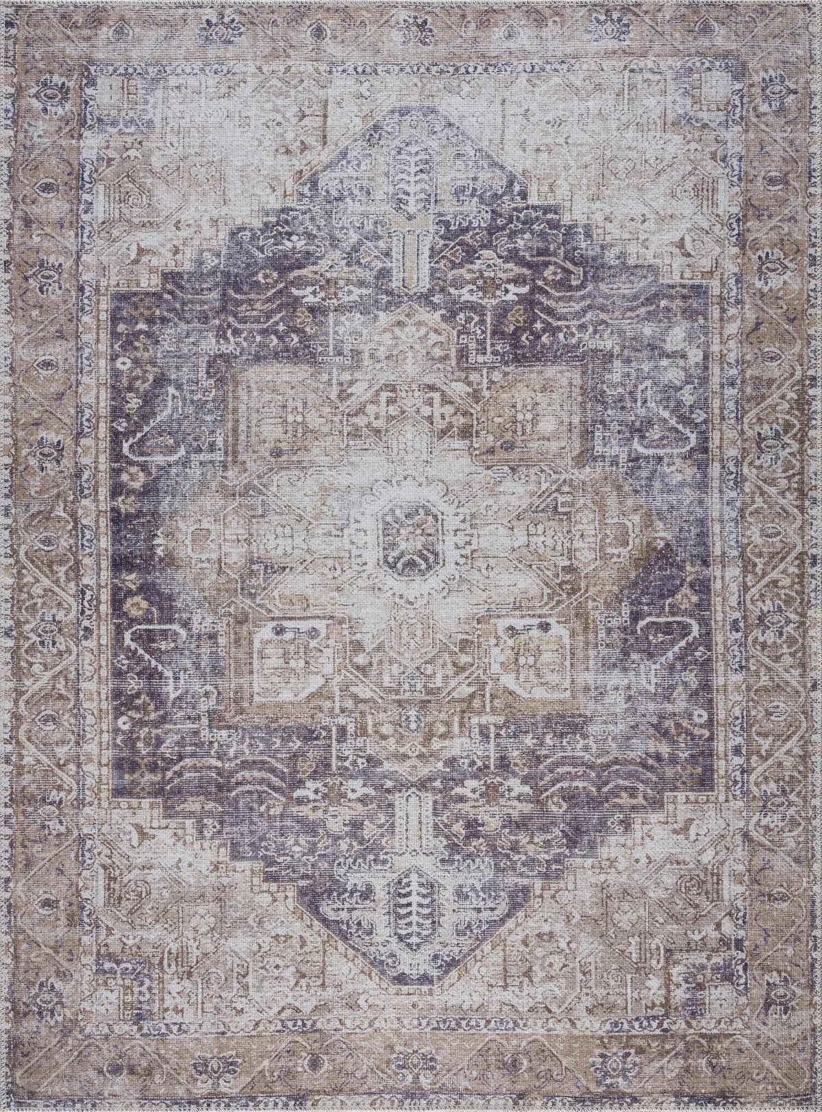 Beige Rosman Washable Area Rug, photo 2 of 14