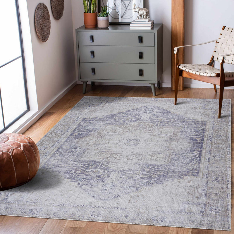 Rosman Olive Washable Area Rug by Hauteloom